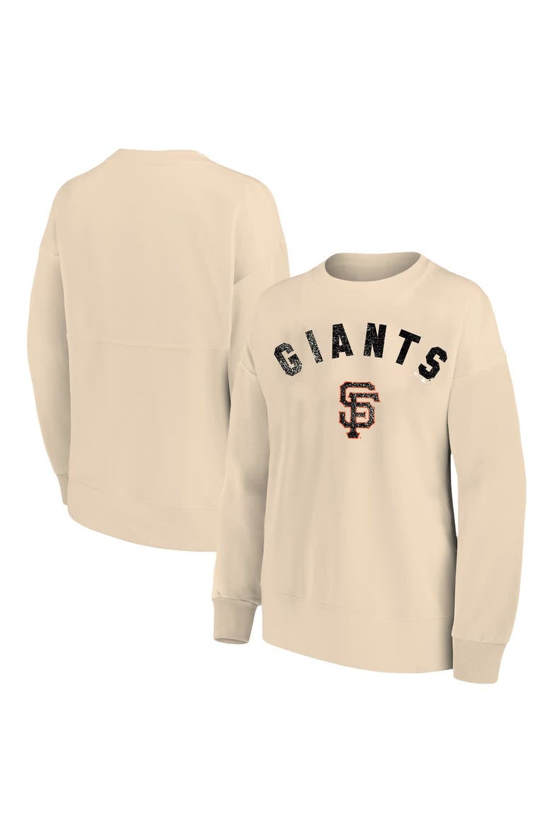 Women's Profile  Oatmeal San Francisco Giants Plus Size French Terry Pullover Sweatshirt, Main, color, Oatmeal