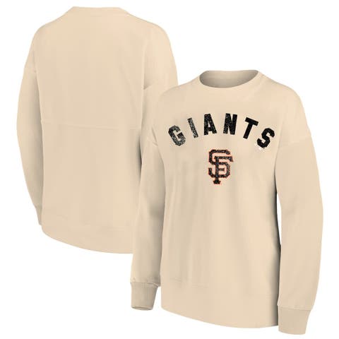 Women's Profile  Oatmeal San Francisco Giants Plus Size French Terry Pullover Sweatshirt