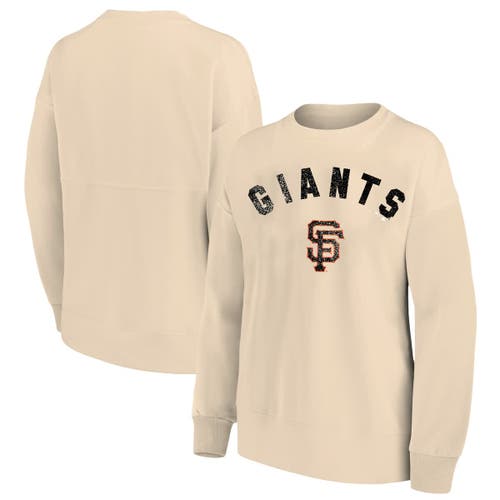 Profile Oatmeal San Francisco Giants Plus Size French Terry Pullover Sweatshirt