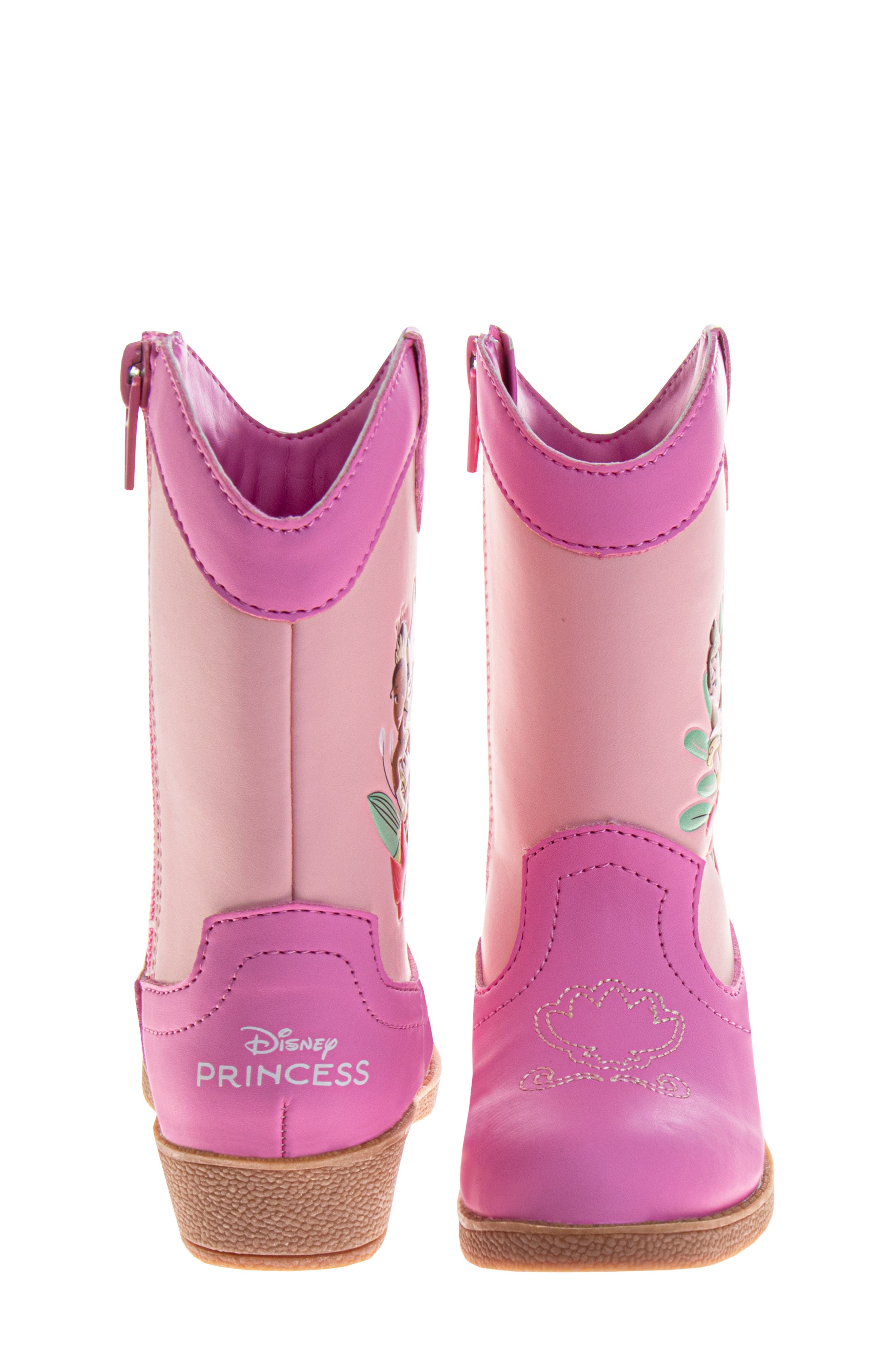JOSMO Kids' Disney Princess Cowboy Boot, Alternate, color, Pink