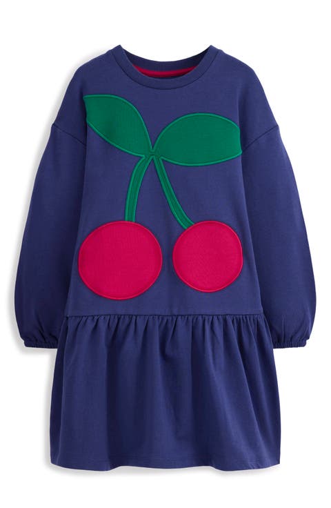 Kids' Appliqué Sweatshirt Dress (Toddler, Little Kid & Big Kid)
