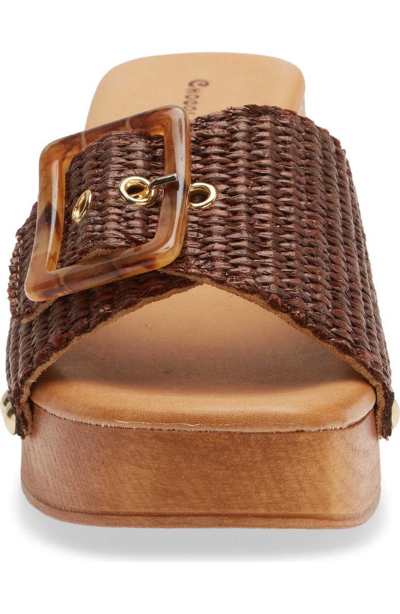 Chocolat Blu Lari Platform Sandal, Alternate, color, Brown Raffia