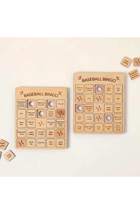 Baseball Bingo Set of 2 by Woodtech