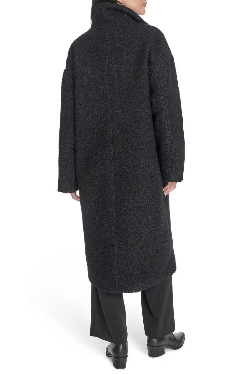 Levi's Bouclé Longline Cocoon Car Coat, Alternate, color, Black