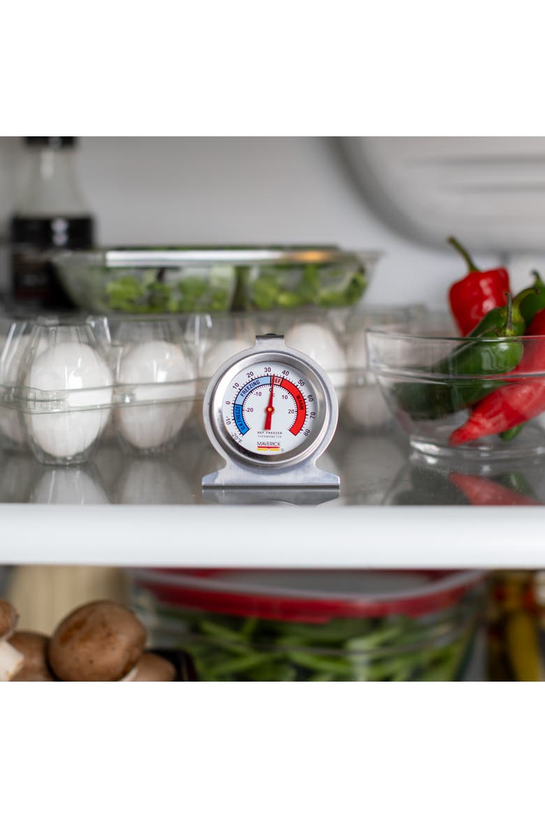 Refrigerator/Freezer Thermometer, Alternate, color, Silver