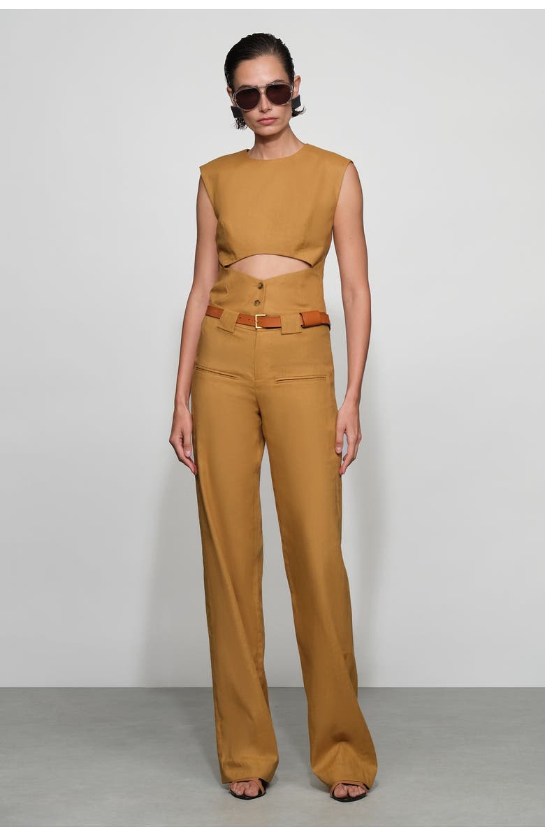 Et Ochs Foster Suiting Top, Alternate, color, Butterscotch