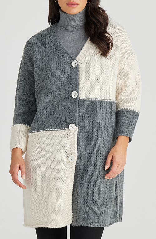 BRAVE + TRUE BRAVE+TRUE CHESTER COLORBLOCK CARDIGAN