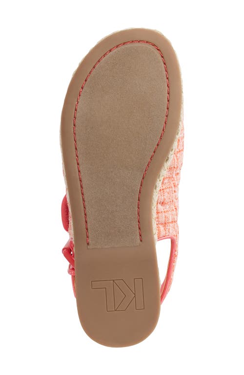 Shop Karl Lagerfeld Paris Charlay Slingback Sandal In Sunset Coral