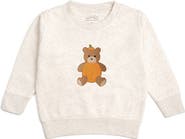 Sweet Wink Pumpkin Teddy Bear Patch Sweatshirt