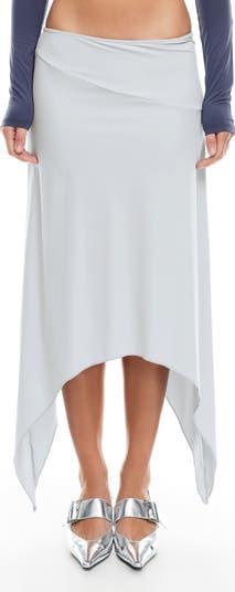 LIONESS Cherie Asymmetric Midi Skirt | Nordstromrack