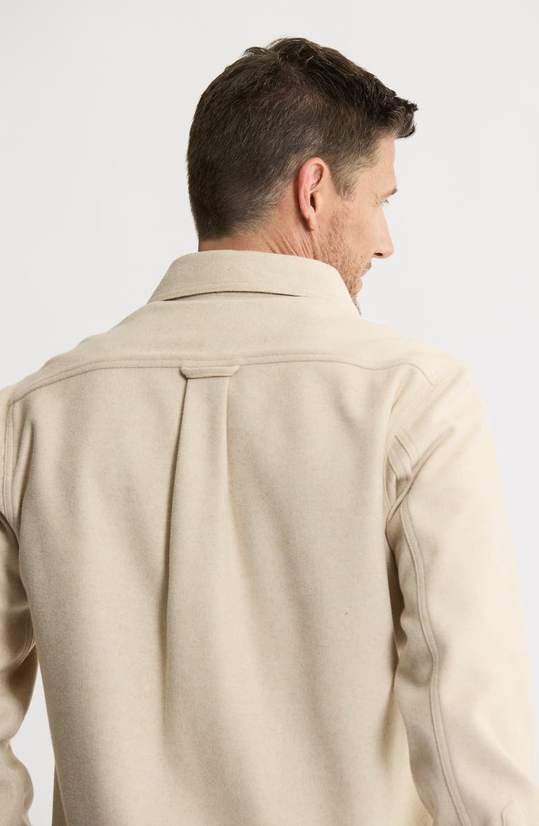 JACHS Brushed Knit Shirt Jacket, Alternate, color, Stone