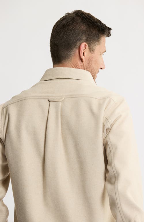 Jachs Brushed Knit Shirt Jacket In Neutral