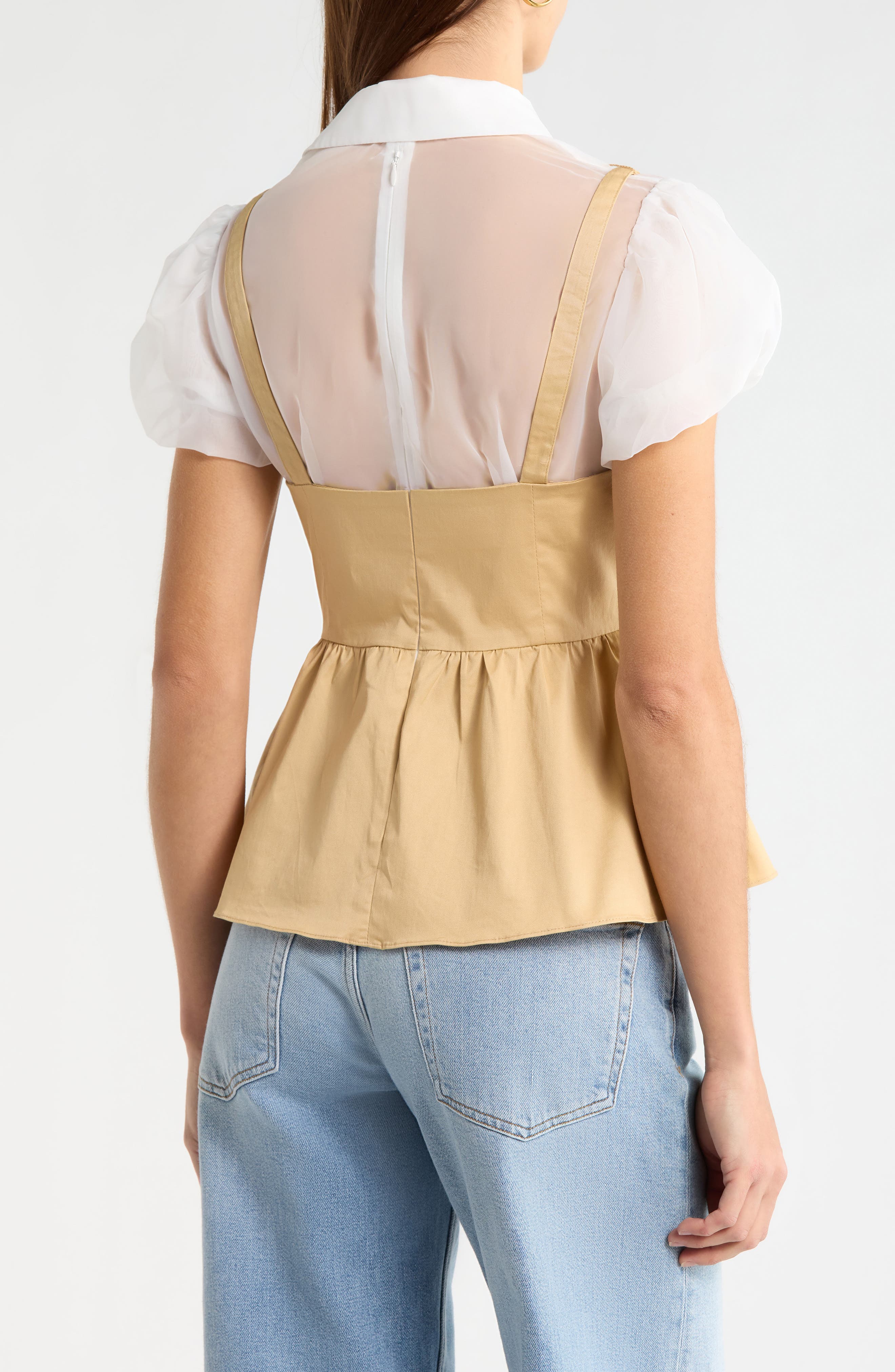 Carrington Layered Peplum Top - image 2