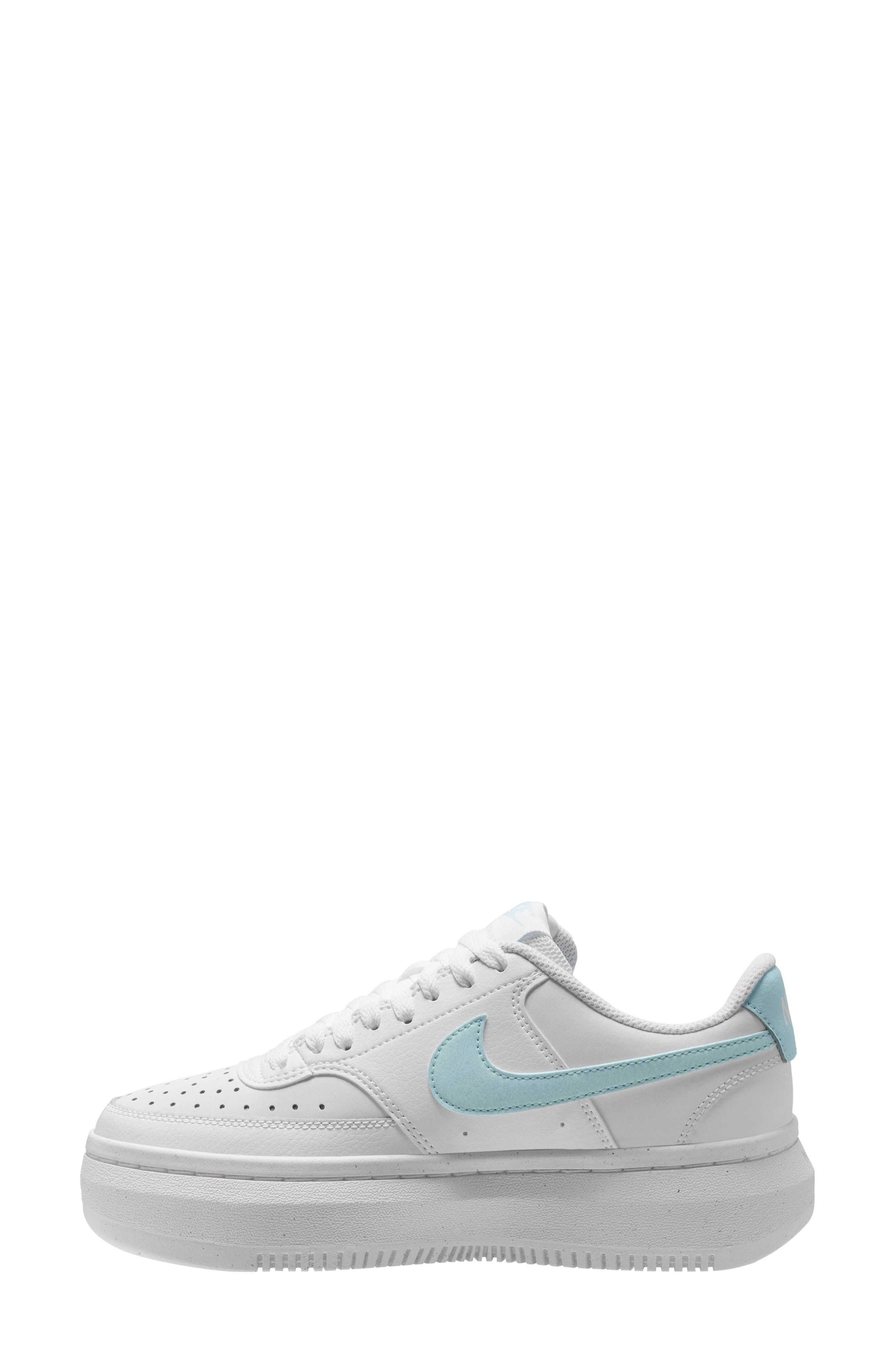 Nike Court Vision Alta Sneaker, Alternate, color, White/ Glacier Blue