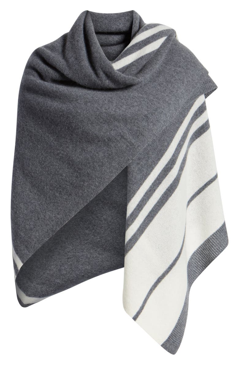 Halogen<sup>®</sup> Stripe Cashmere Scarf, Alternate, color, 