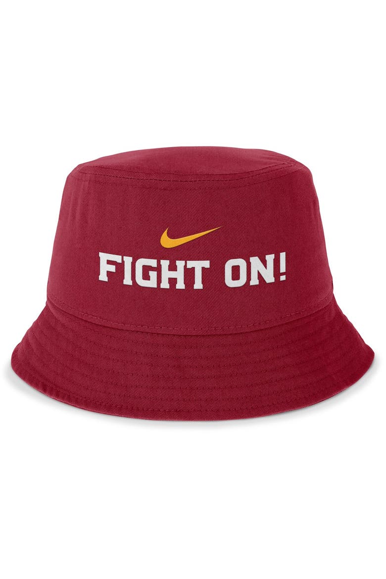 Men's Nike Cardinal USC Trojans Local Apex Bucket Hat, Alternate, color, Cardinal