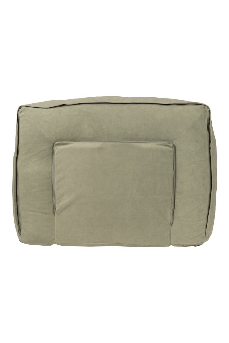 Rectangular Orthopedic Pet Couch Dog Bed, Alternate, color, GREEN
