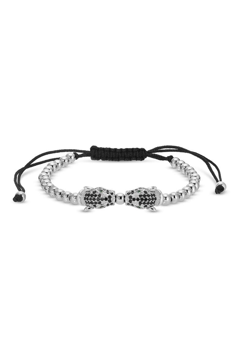 Men's Lev Crystal 3-Pack Assorted Bracelets, Alternate, color, BLACK