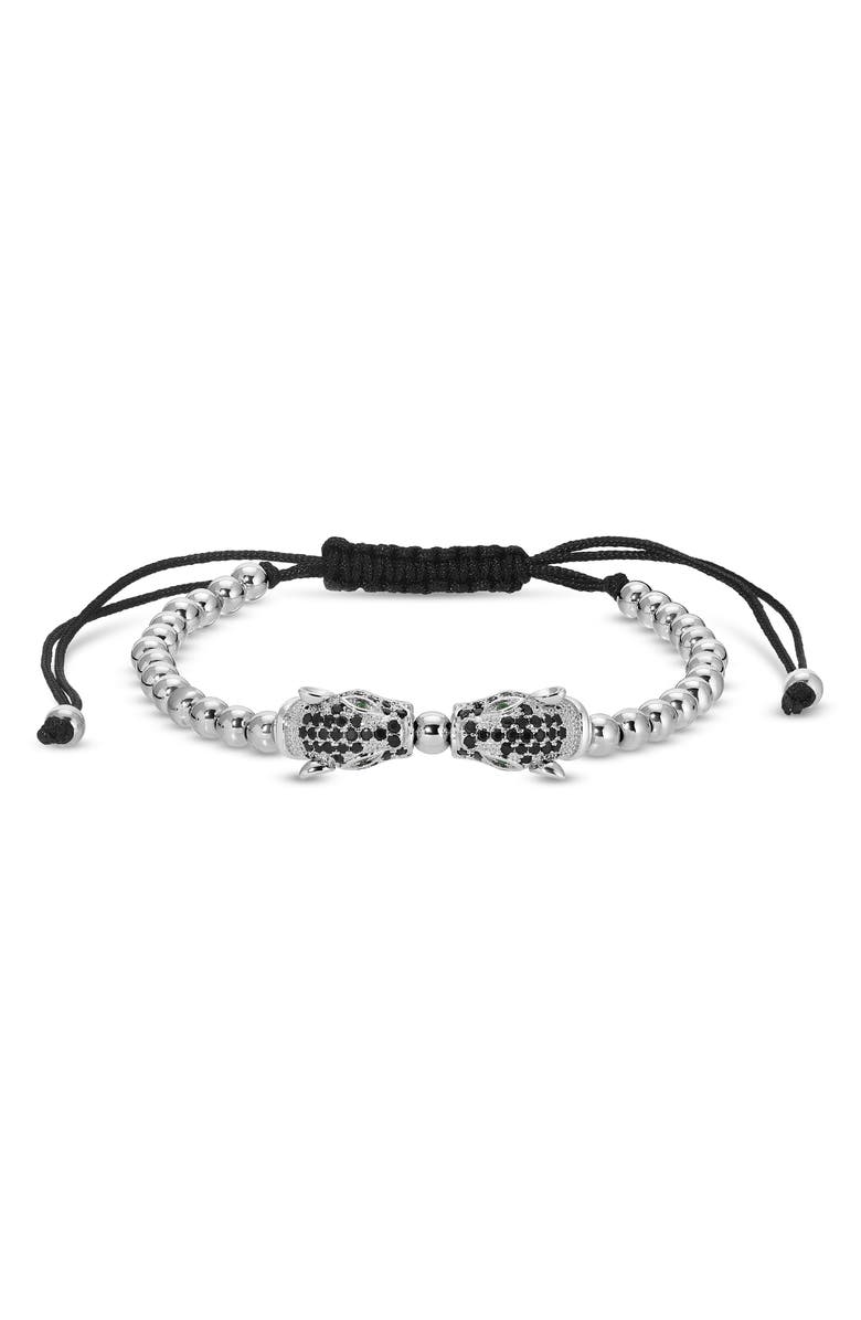 EYE CANDY LOS ANGELES Men's Lev Crystal 3-Pack Assorted Bracelets, Alternate, color, Black