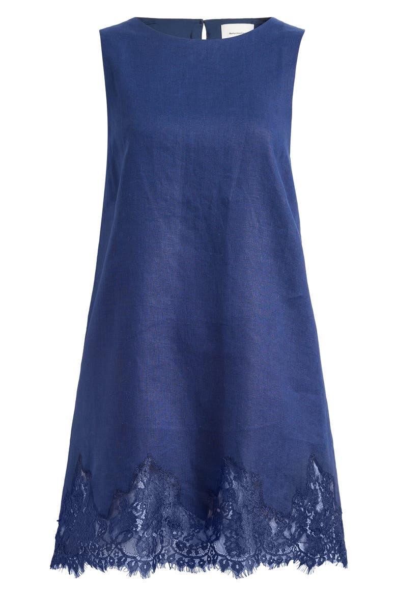 Jessalyn Linen Dress, Alternate, color, DANUBE