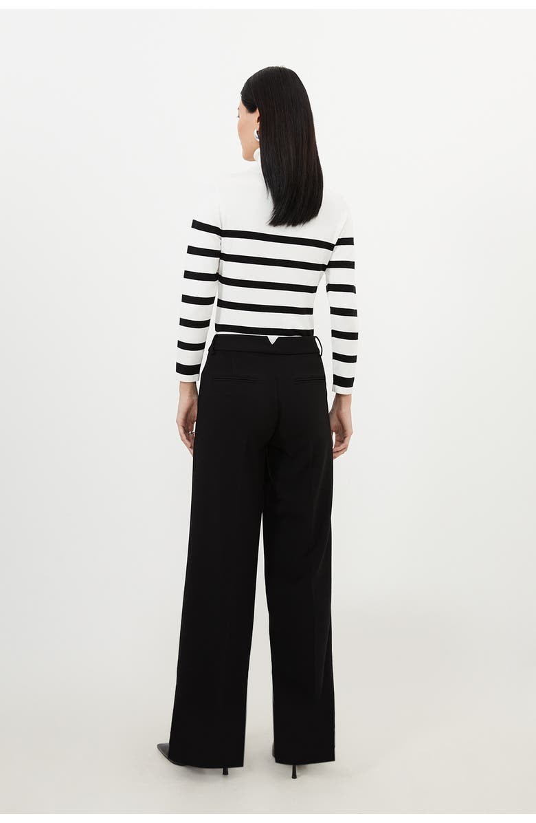 Karen Millen Essential Tailored Straight Leg Pants, Alternate, color, Black