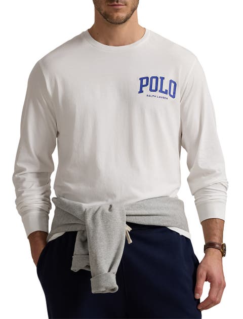 Big & Tall Logo Jersey Long-Sleeve T-Shirt