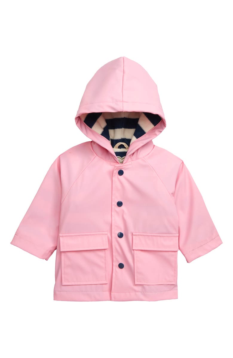 Hatley Pink Waterproof Hooded Raincoat, Main, color,