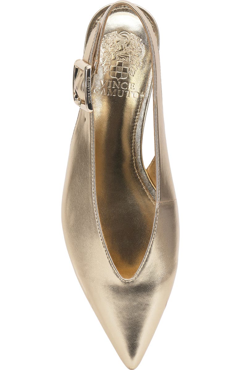 Vince Camuto Valther Pointed Toe Flat, Alternate, color, Egyptian Gold