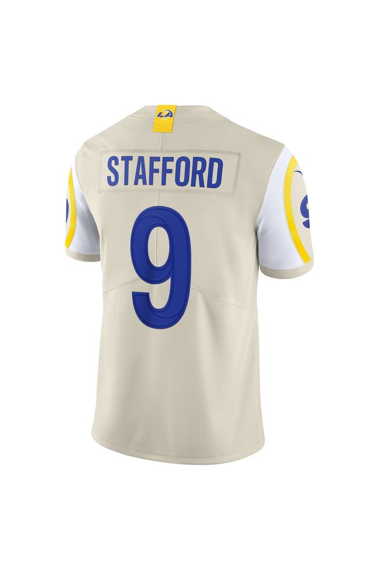 Men's Nike Matthew Stafford Bone Los Angeles Rams Vapor Limited Jersey, Alternate, color, Cream