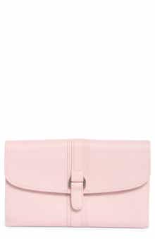 Longchamp Leather Checkbook Wallet