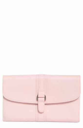 Longchamp Leather Checkbook Wallet
