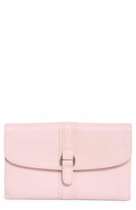 Longchamp Leather Checkbook Wallet