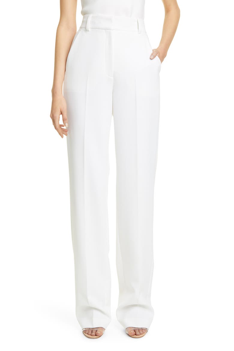 Nigel II High Waist Wide Leg Pants, Main, color, WHITE