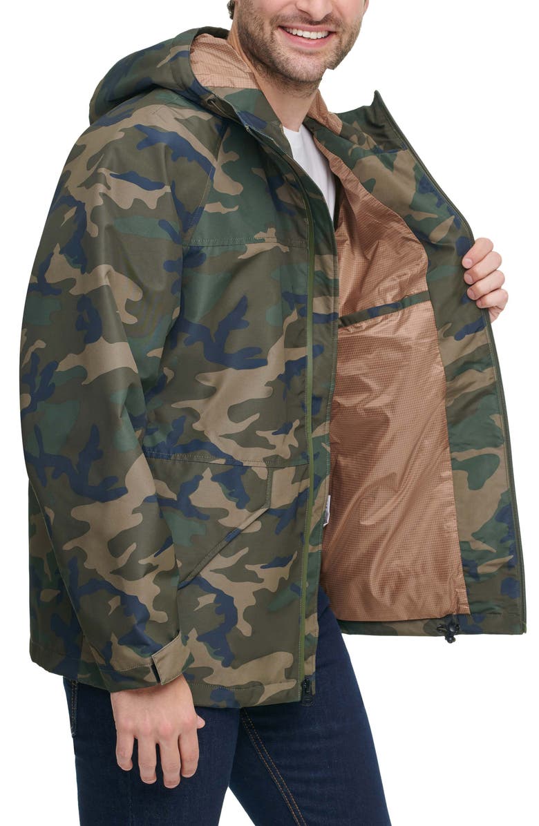 Levi's<sup>®</sup> Performance Rain Slick Hooded Jacket, Alternate, color, Camouflage