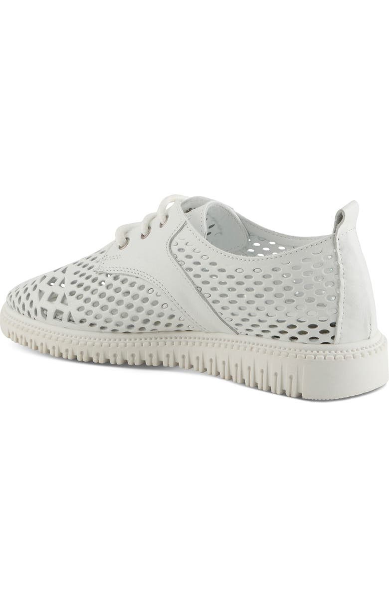 Spring Step Perforated Sneaker, Alternate, color, White