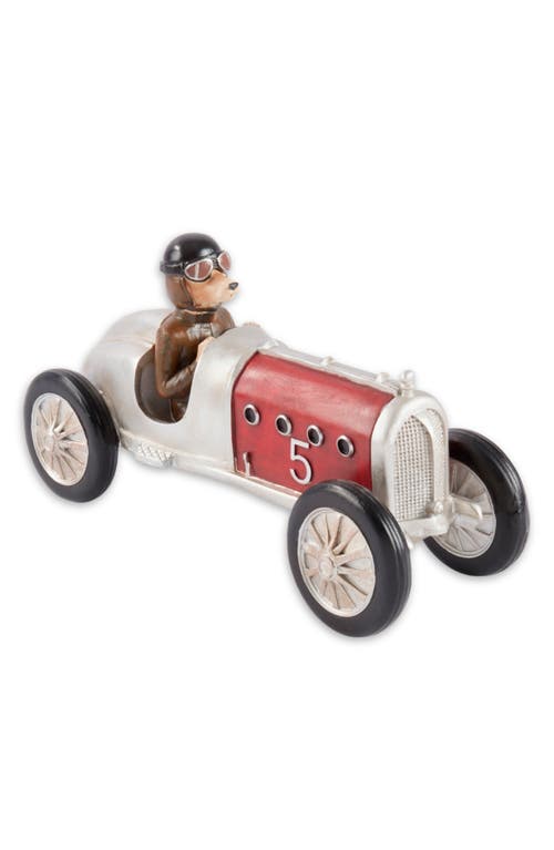 Bey-berk Race Car Dog Decoration In Red Multi