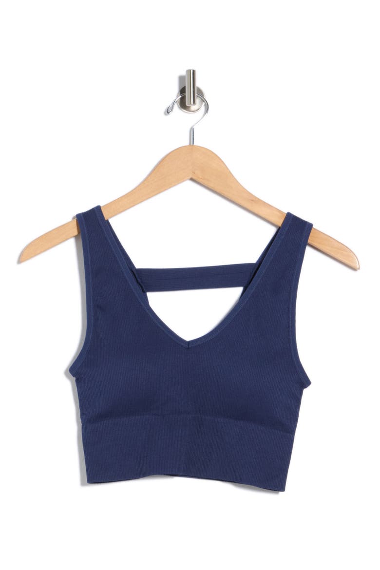 Bianca Seamless Crop Tank, Alternate, color, NAVAL BLUE
