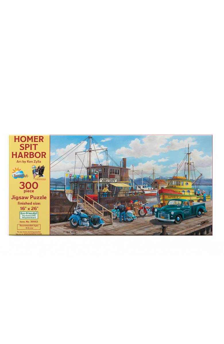 Sunsout Homer Spit Harbor 300 piece Jigsaw Puzzle for Adults, Alternate, color, Multicolor