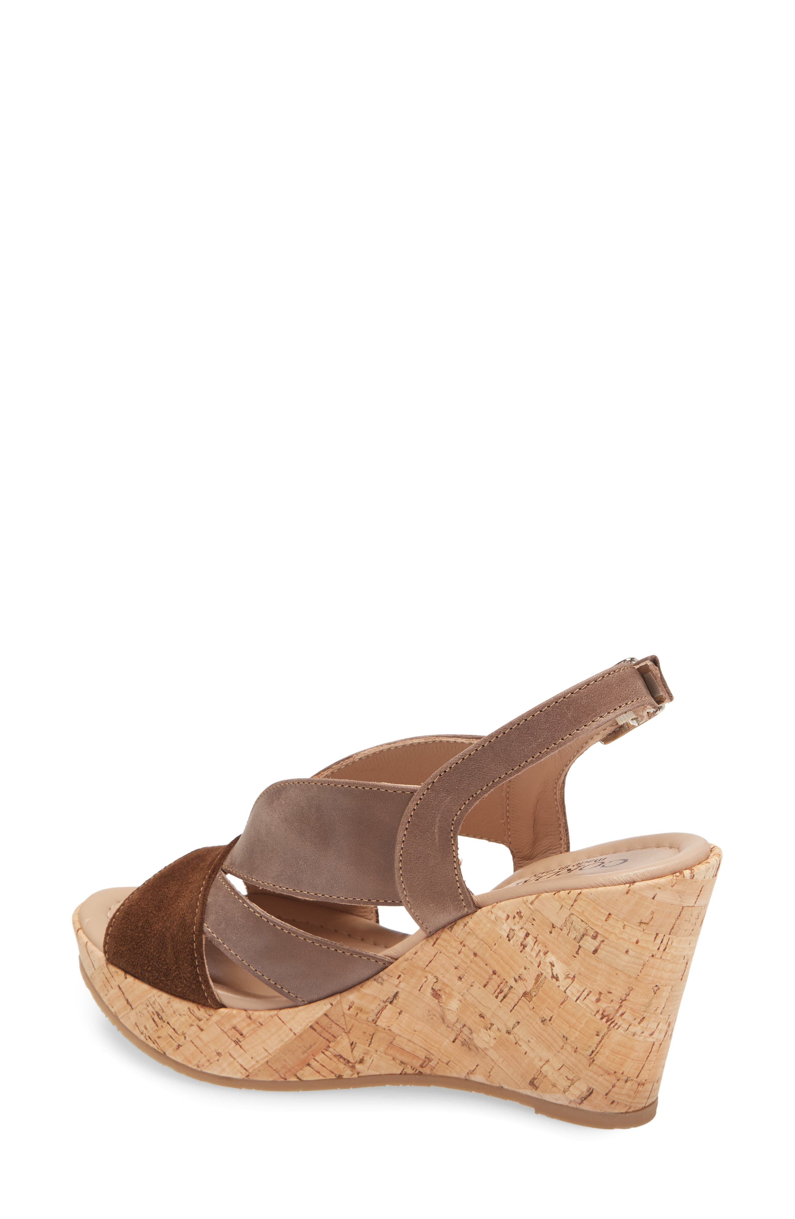 Cordani Randie Platform Wedge Slingback Sandal, Alternate, color, 