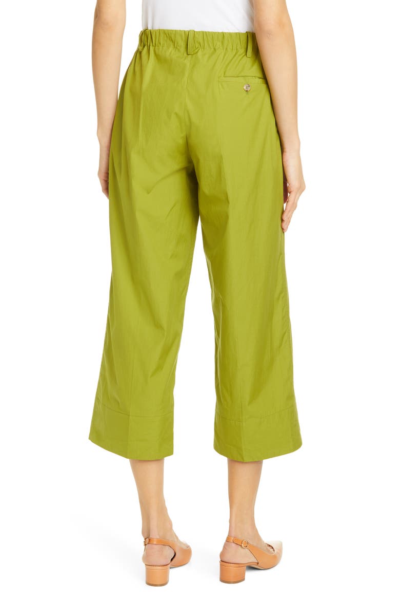 Poplin Pull-On Pants, Alternate, color, GRASS