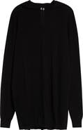 Rick Owens Oversize Hooded Wool Sweater
