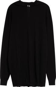 Rick Owens Oversize Hooded Wool Sweater
