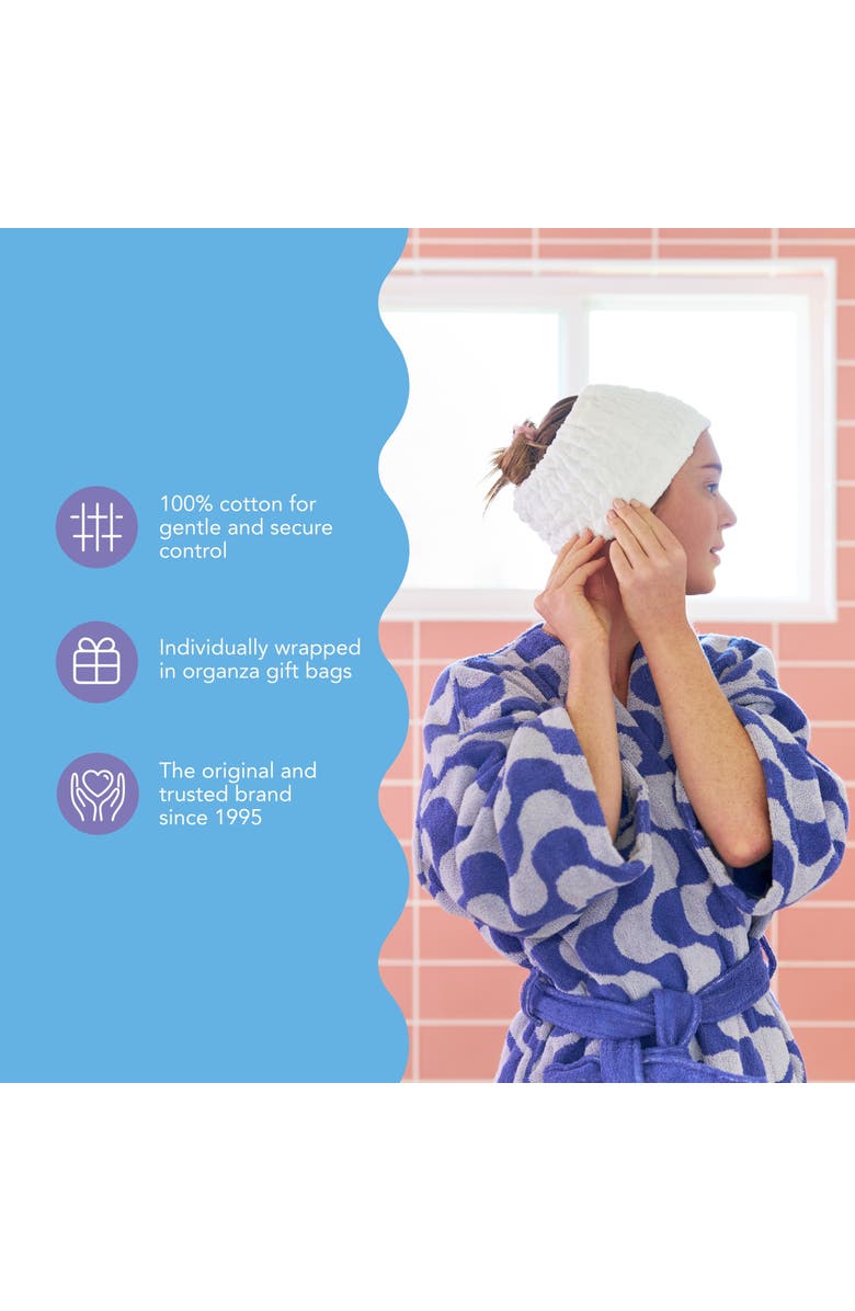 TURBIE TWIST 4 Pack Turbie Band, Extra Wide Spa Cotton Headbands, Alternate, color, 