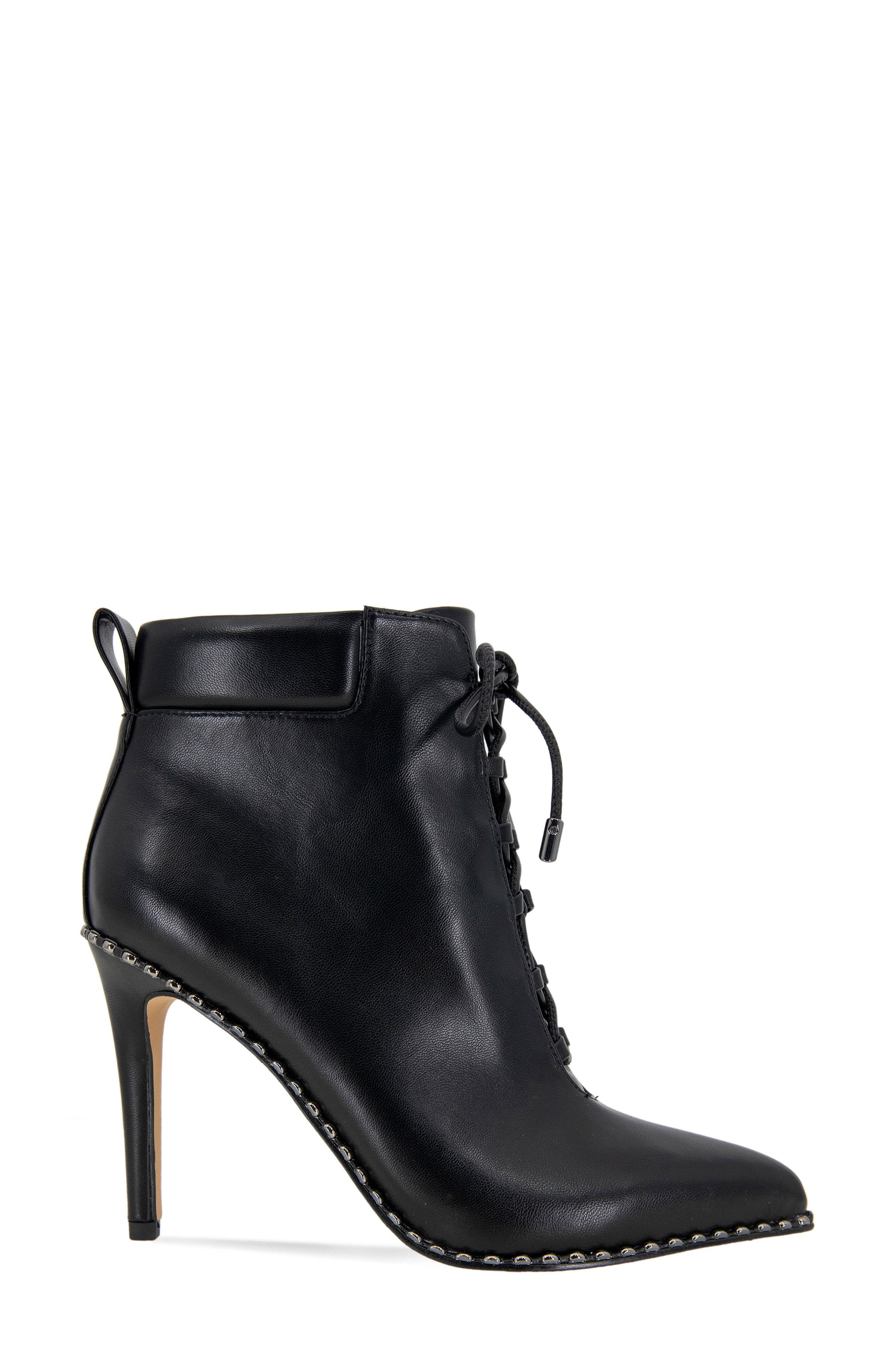 BCBGeneration Hinna Pointy Toe Lace-Up Bootie, Alternate, color, 