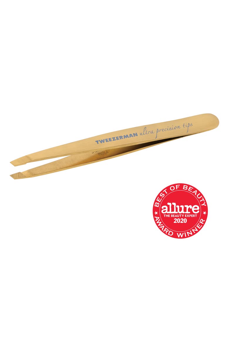 TWEEZERMAN Ultra Precision Slant Tweezer, Alternate, color, Gold