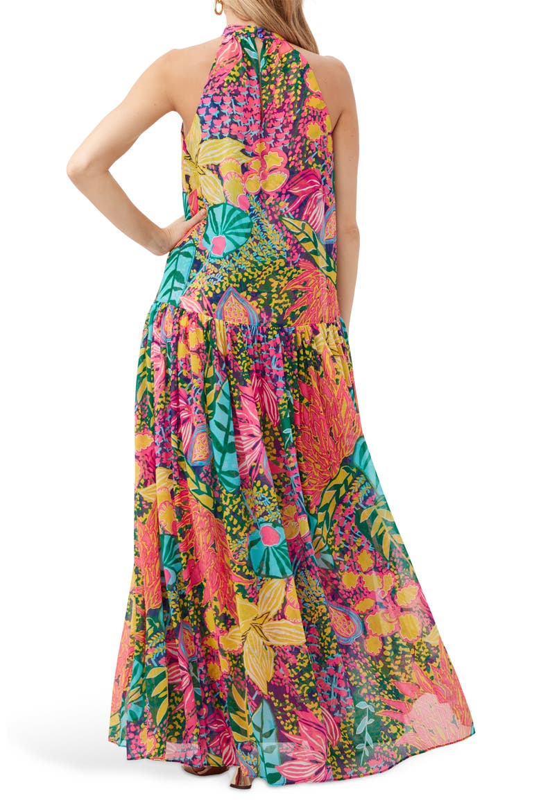 Kissimee Sleeveless Maxi Dress, Alternate, color, YELLOW MULTI