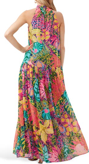 Cowl Neck Fit & Flare Dress