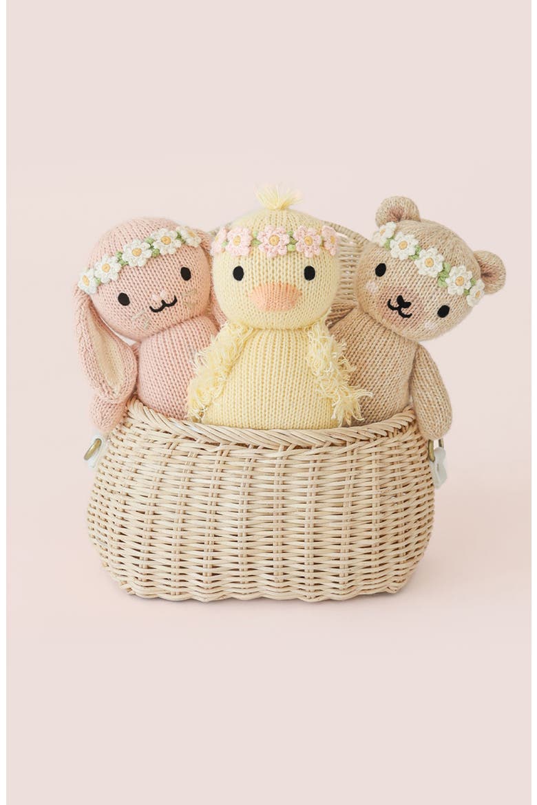 Baby Bunny Flower Crown Stuffed Animal, Alternate, color, PINK