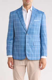 Duchamp Plaid Sport Coat
