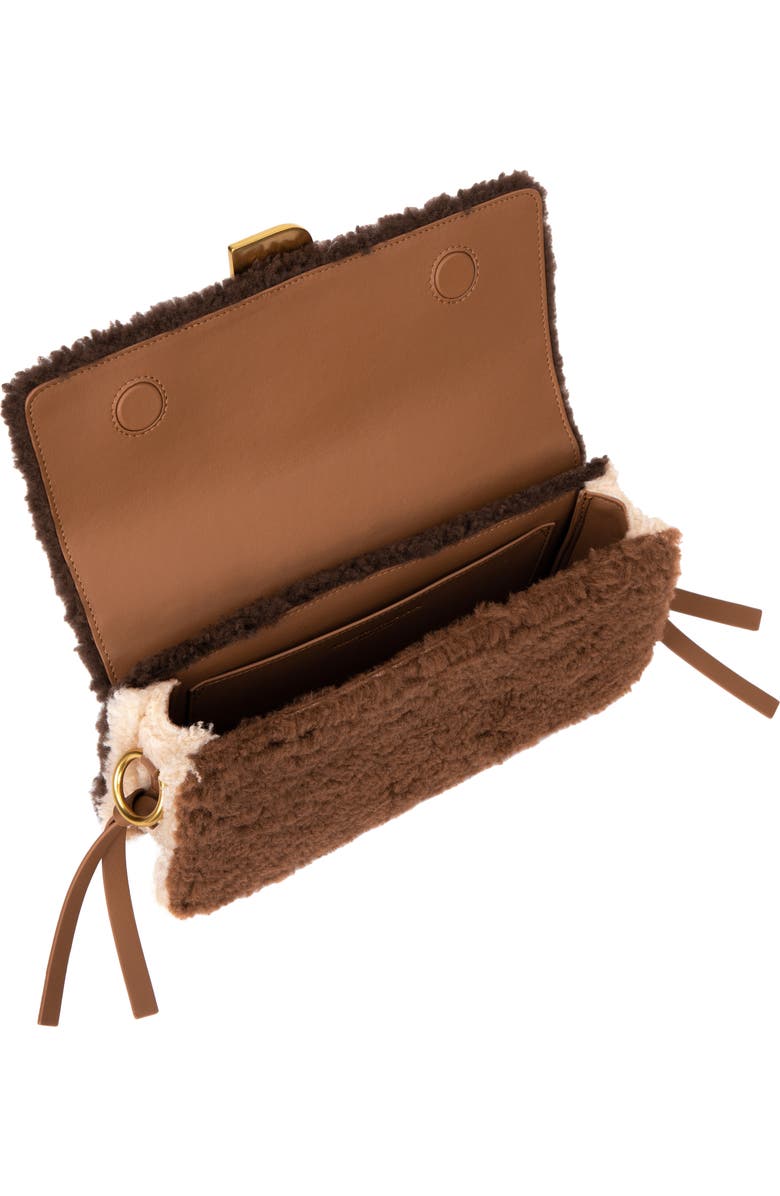 Brandon Blackwood Nia Genuine Shearling Crossbody Bag, Alternate, color,